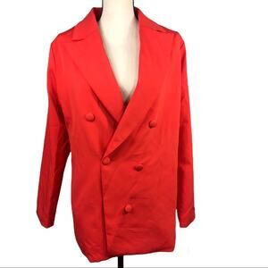 NASTY GAL We're In Business Oversized Blazer Orange Size 6